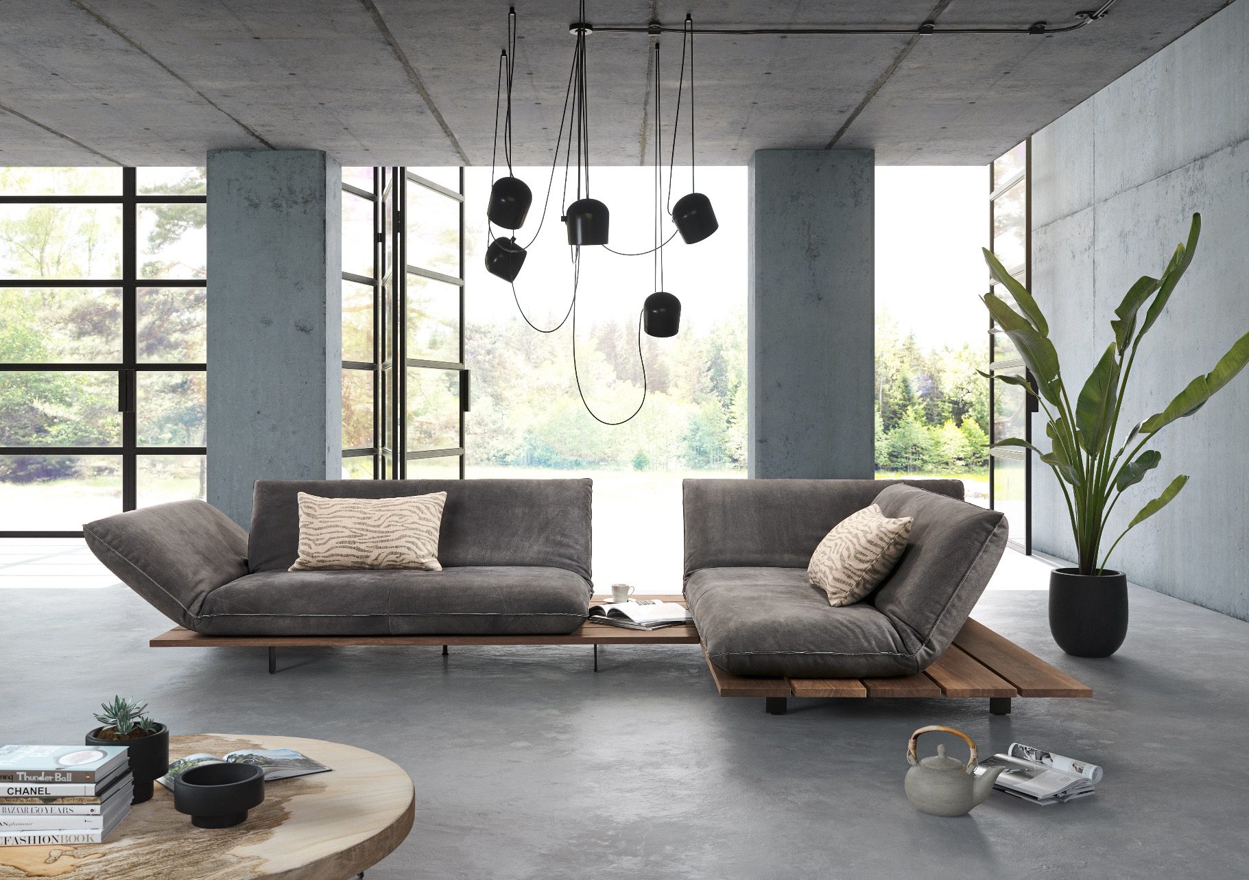 Möbel Abverkauf - Moderne Wohnlandschaft des Herstellers in unserem Sale