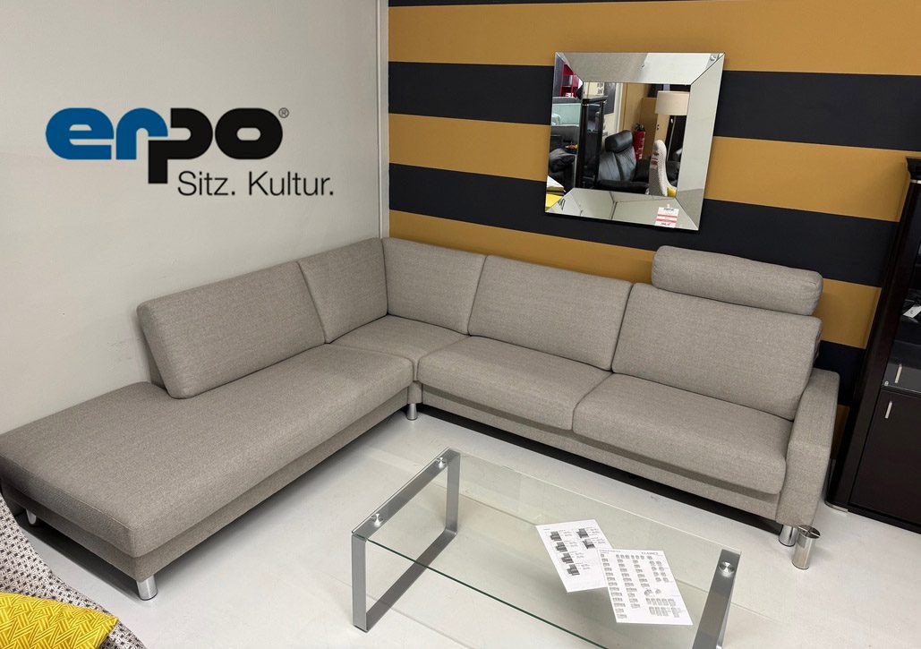 Erpo CL 500 Sofa, elegantes Design mit erstklassigem Komfort und hochwertigem Bezug.
