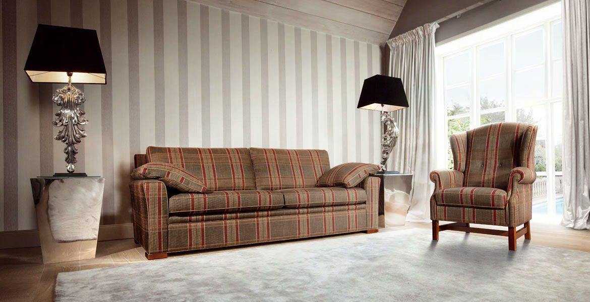 Stilmöbel 2-Sitzer New York mit Sessel Landhausmöbel